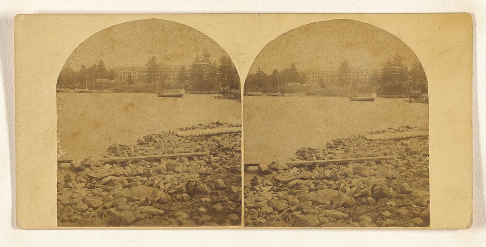 Lake George or Horicon, N.Y. Fort William Henry Hotel. by New York Stereoscopic Company