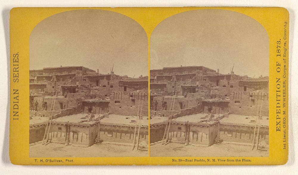 Zuni Pueblo, N.M. View from the Plaza. by Timothy H O Sullivan