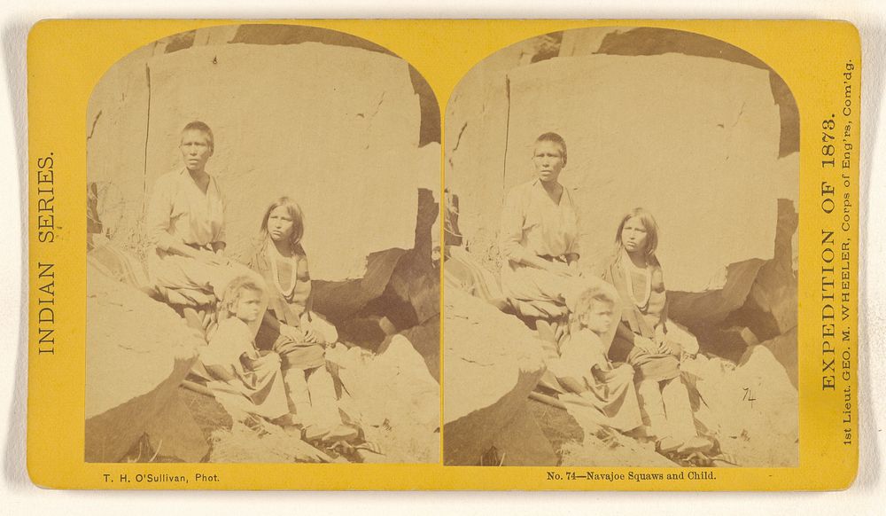 Navajoe Squaws and Child. by Timothy H O Sullivan