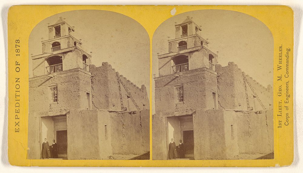 The ancient Church of San Miguel, Sante Fe, N.M. Supposed to have been built by the first Spanish missionaries about 250…