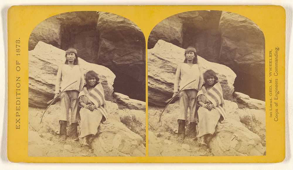 Navajo Brave and his Mother... by Timothy H O Sullivan