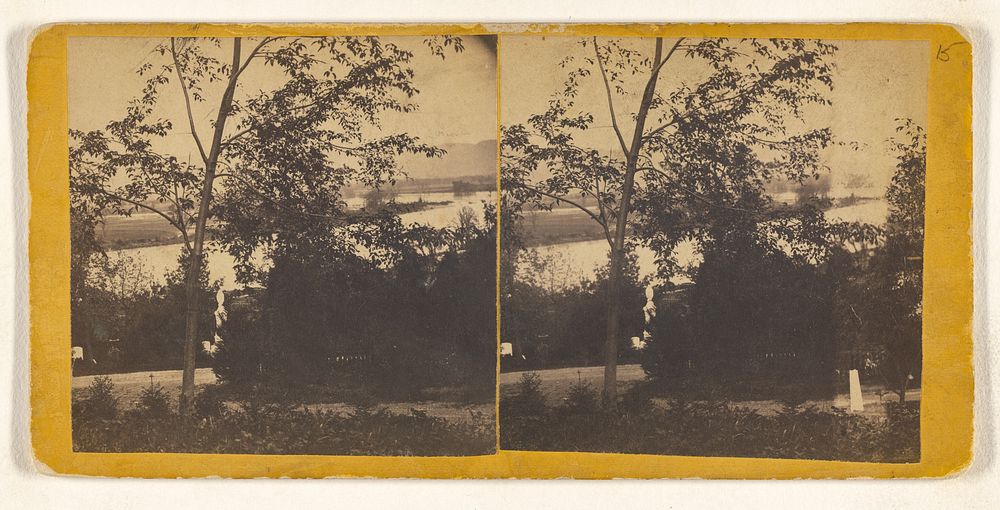 "Looking from Cemetery over Susquehaenna River-?" by W Ogilvie