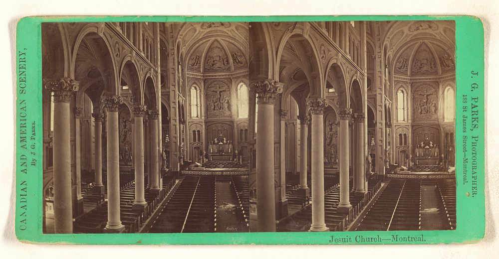 Jesuit Church - Montreal. by J G Parks