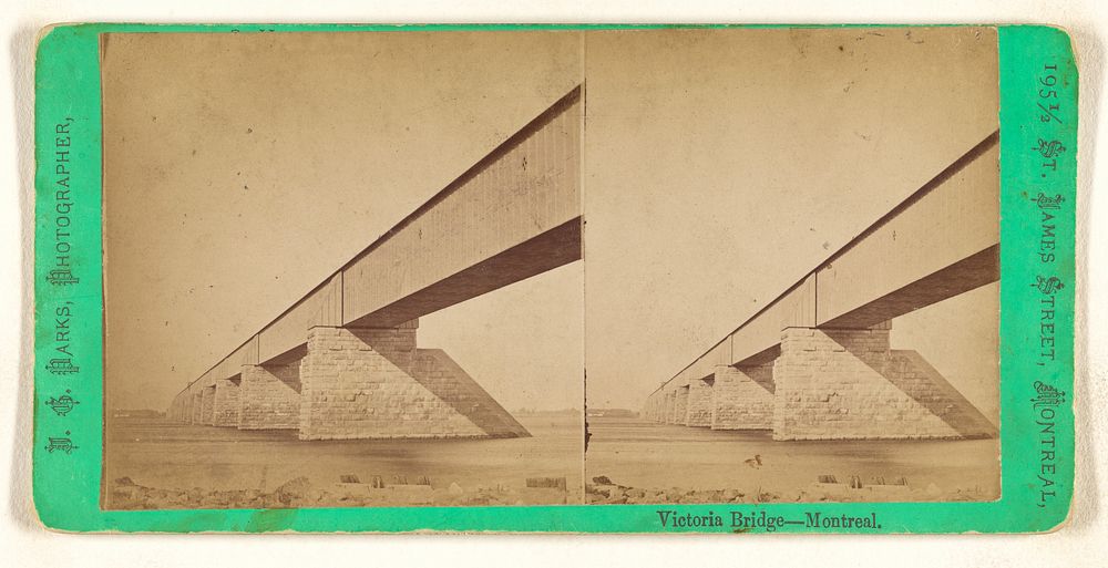 Victoria Bridge - Montreal. by J G Parks
