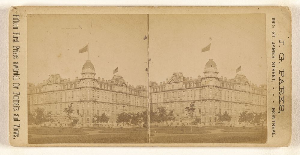 Windsor Hotel, Montreal, Canada by J G Parks