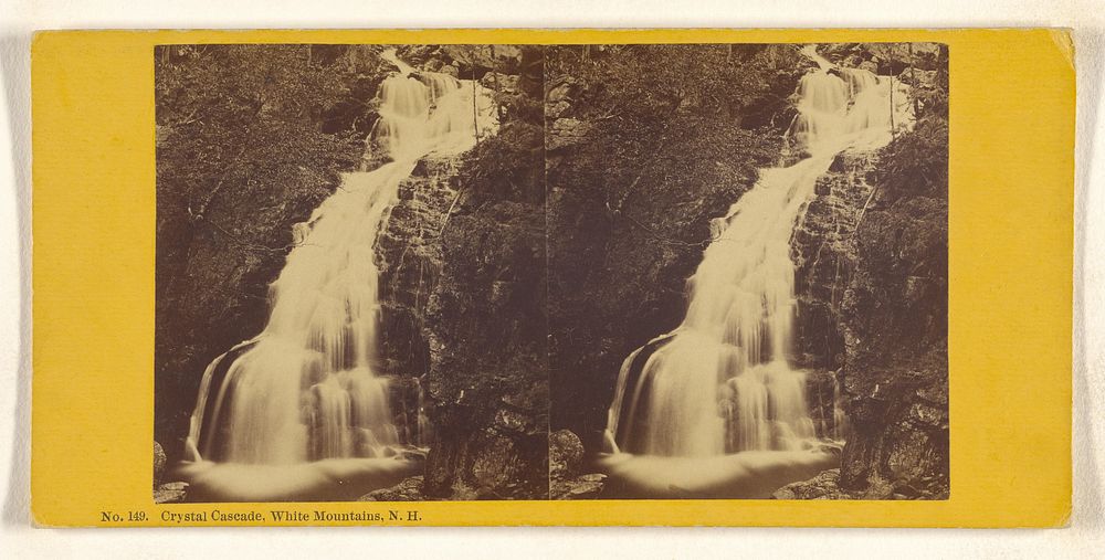 Crystal Cascade, White Mountains, N.H. by Nathan W Pease