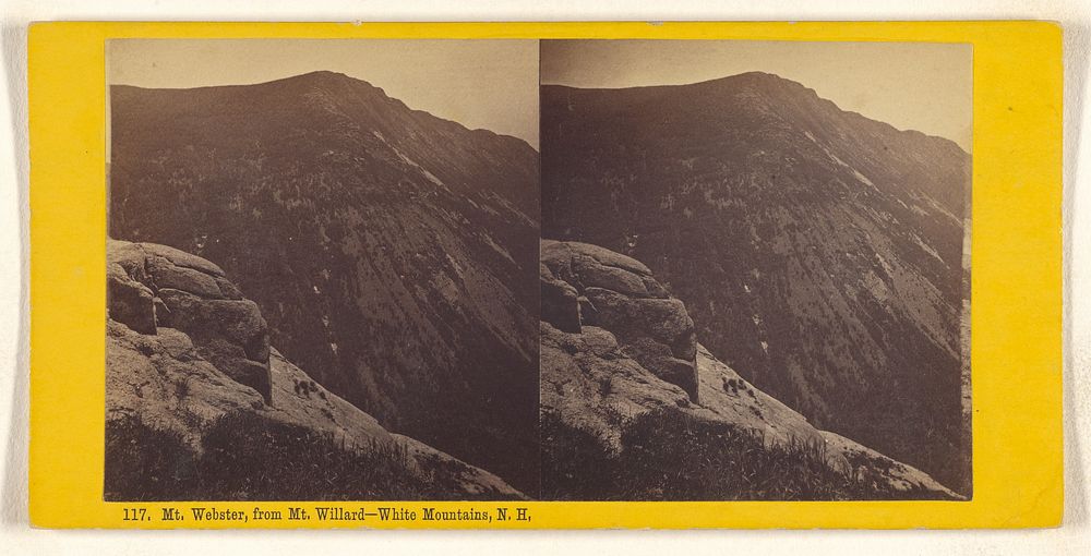 Mt. Webster, from Mt. Willard - White Mountains, N.H. by Nathan W Pease