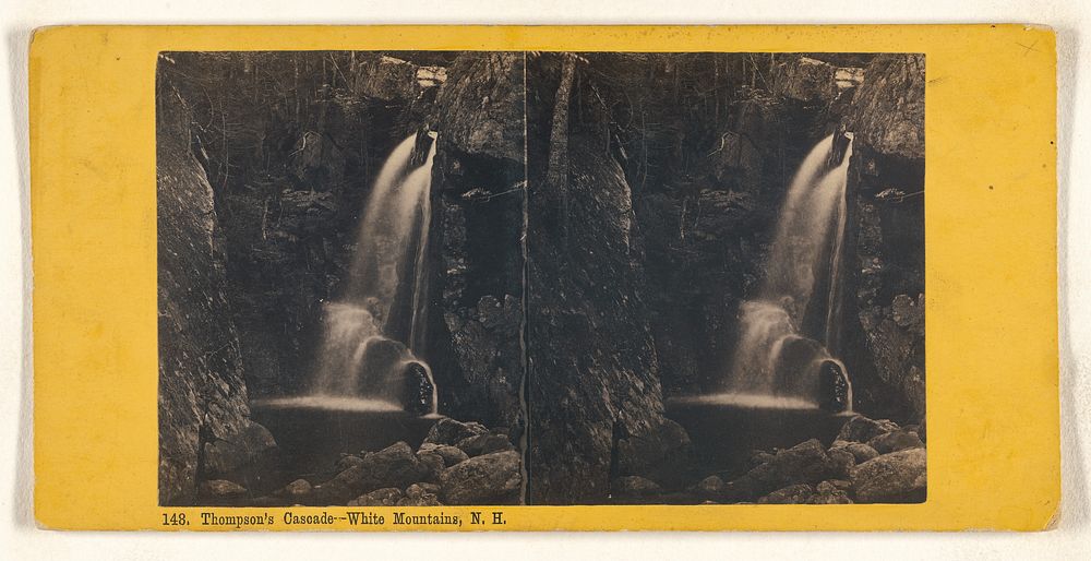 Thompson's Cascade - White Mountains, N.H. by Nathan W Pease