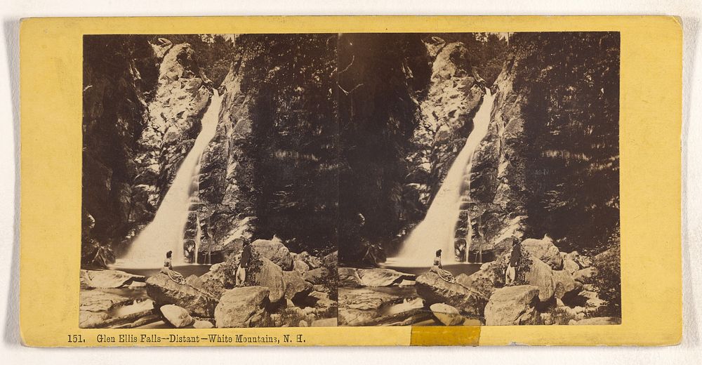 Glen Ellis Falls - Distant - White Mountains, N.H. by Nathan W Pease