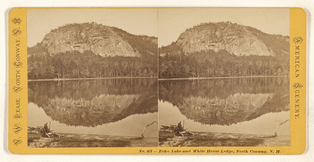 Echo Lake and White Horse Ledge, North Conway, N.H. by Nathan W Pease