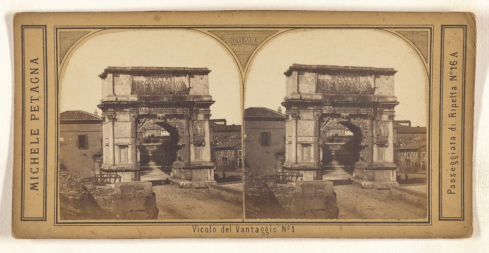 Triumphal arch, Rome, Italy by Michele Petagna