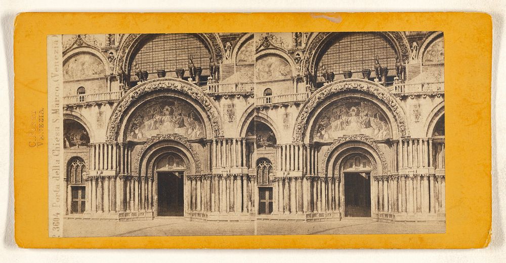 Porta della Chiesa S. Marco (Venezia) by Carlo Ponti