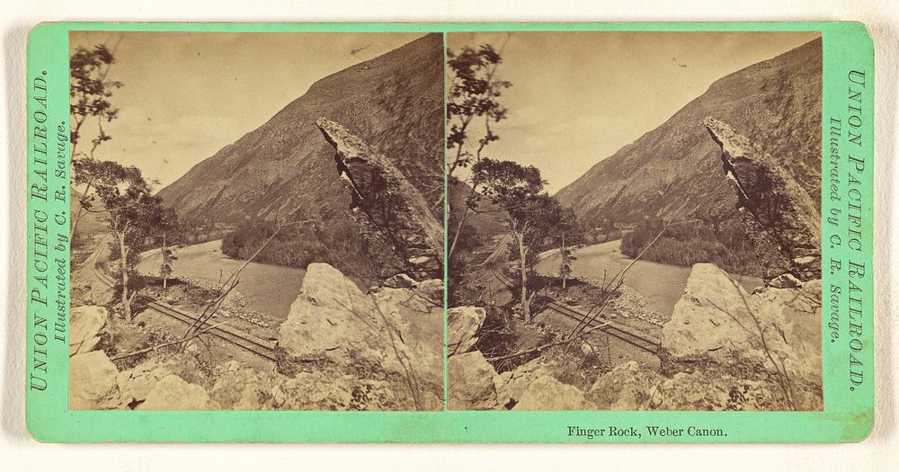 Finger Rock, Weber Canon. by C R Savage
