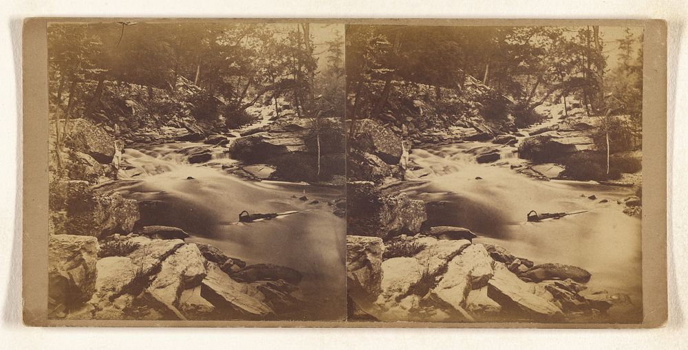 Rapids above Nay Aug Falls, Luzerne Co., Pa. by William H Schurch