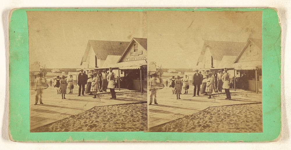 Plank Walk, near Taber & Foss'. [Massachusetts] by Charles H Shute and Son