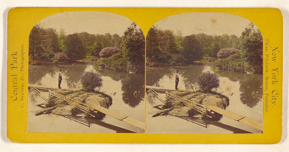 Laborers Bridge, Pond. [Central Park, New York City] by Charles Seaver Jr and Charles Pollock