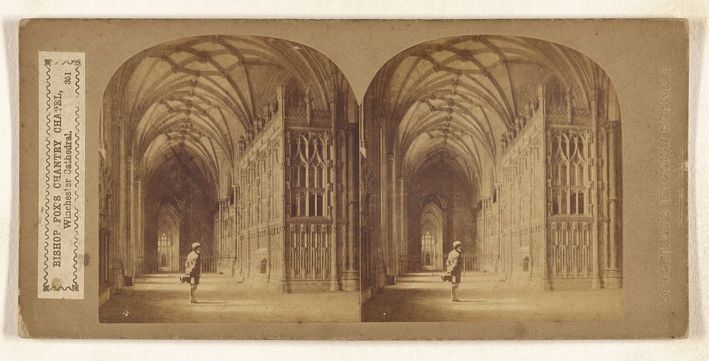 Bishop Fox's Chantry Chapel, Winchester Cathedral. by W R Sedgfield