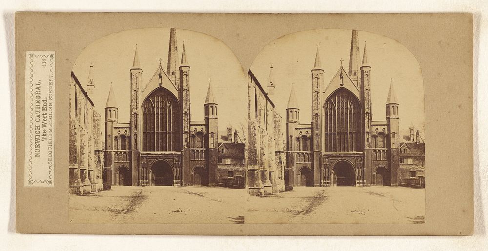 Norwich Cathedral. The West End. by W R Sedgfield