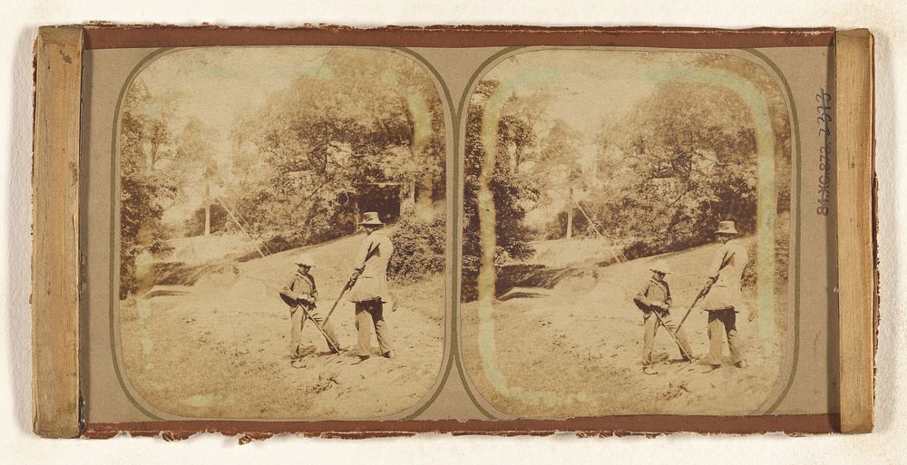 Boy and man hunting by W R Sedgfield