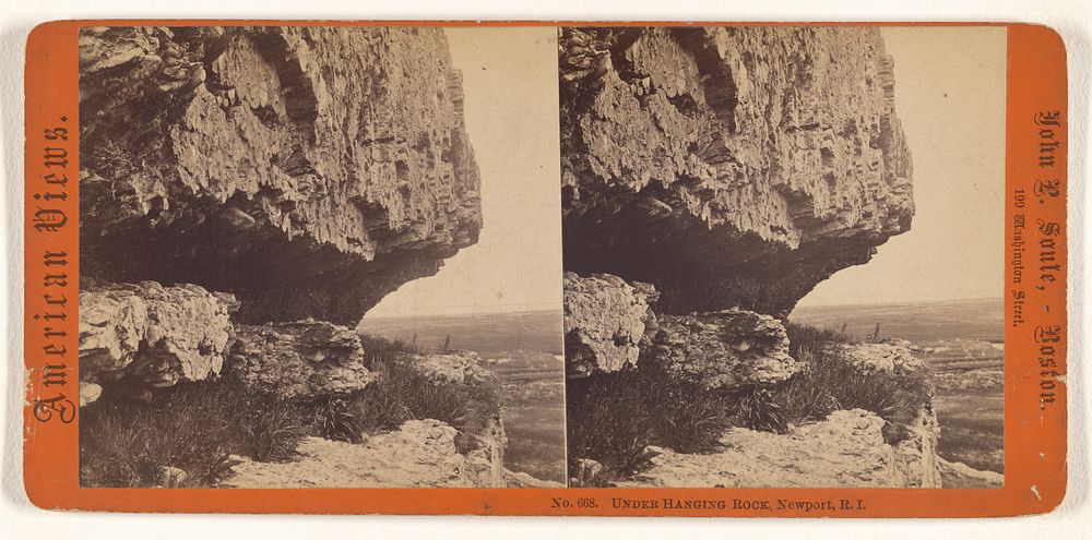 Under Hanging Rock, Newport, R.I. by John P Soule