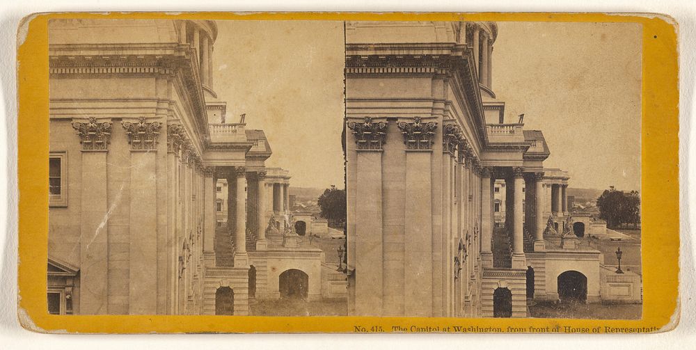 The Capitol at Washington, from front of House of Representatives. by John P Soule