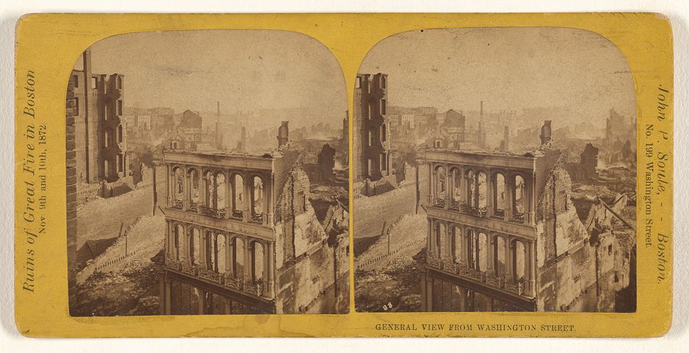 General View From Washington Street. [Boston, Mass.] by John P Soule