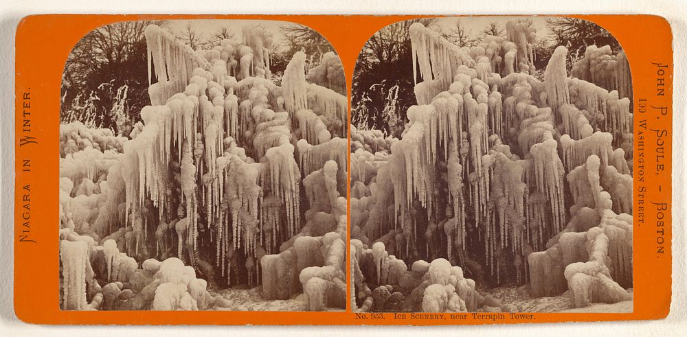 Ice Scenery, near Terrapin Tower. by John P Soule
