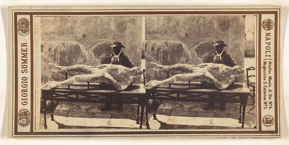 Impronte umane trovale al a Feb 1863 by Giorgio Sommer