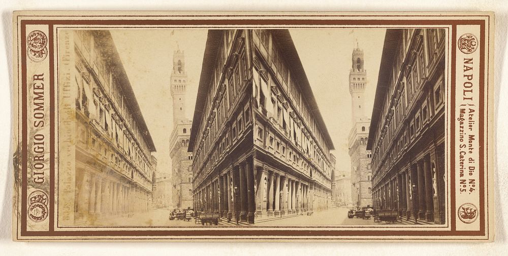 Palazzo vechio dagli Uffizi. (Firenze) by Giorgio Sommer