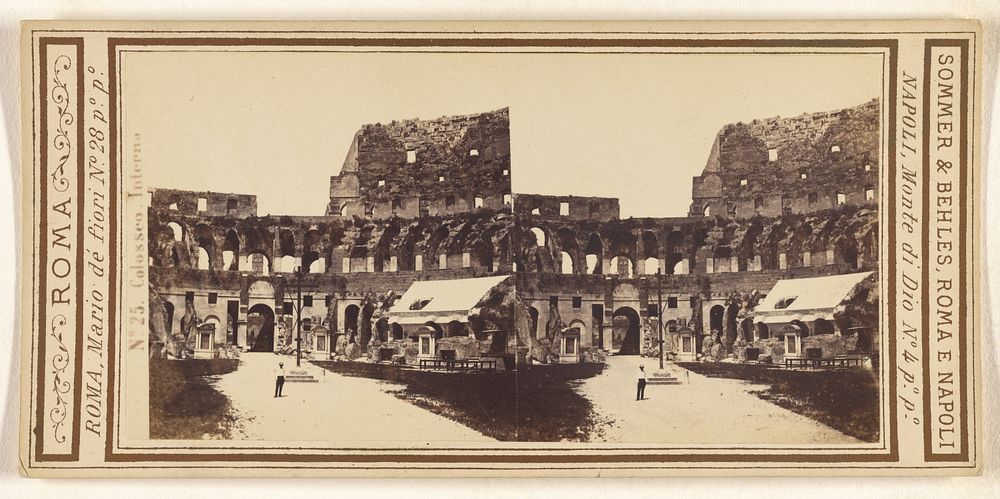 Colosseo. Interna. by Sommer and Behles