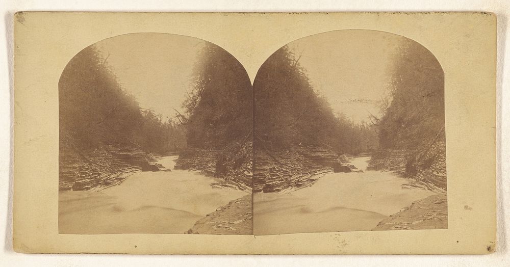 Rapids, Trenton, New York; looking down. by George Stacy
