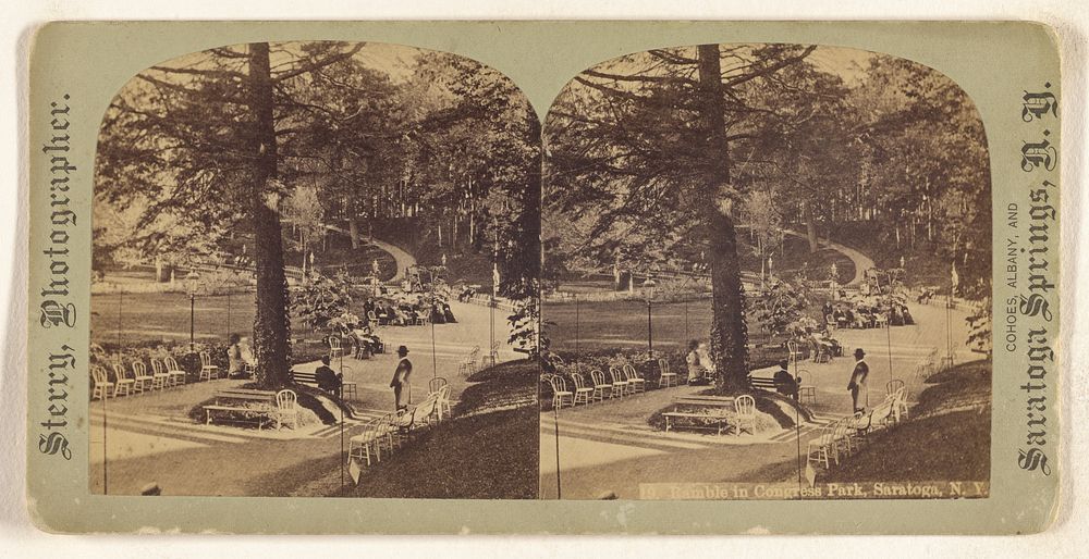 Ramble in Congress Park, Saratoga, N.Y. by E S Sterry
