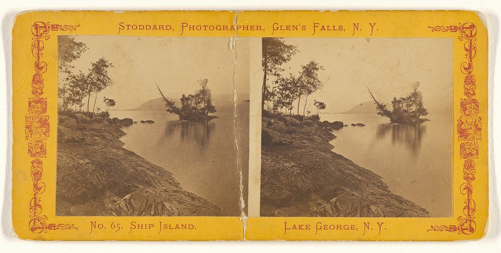 Ship Island, Lake George, N.Y. by S R Stoddard