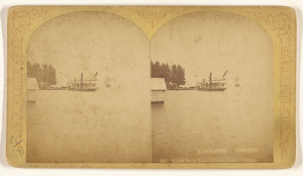 Lillie M. Price. Uncle John. North from Lake House, Lake George. by S R Stoddard