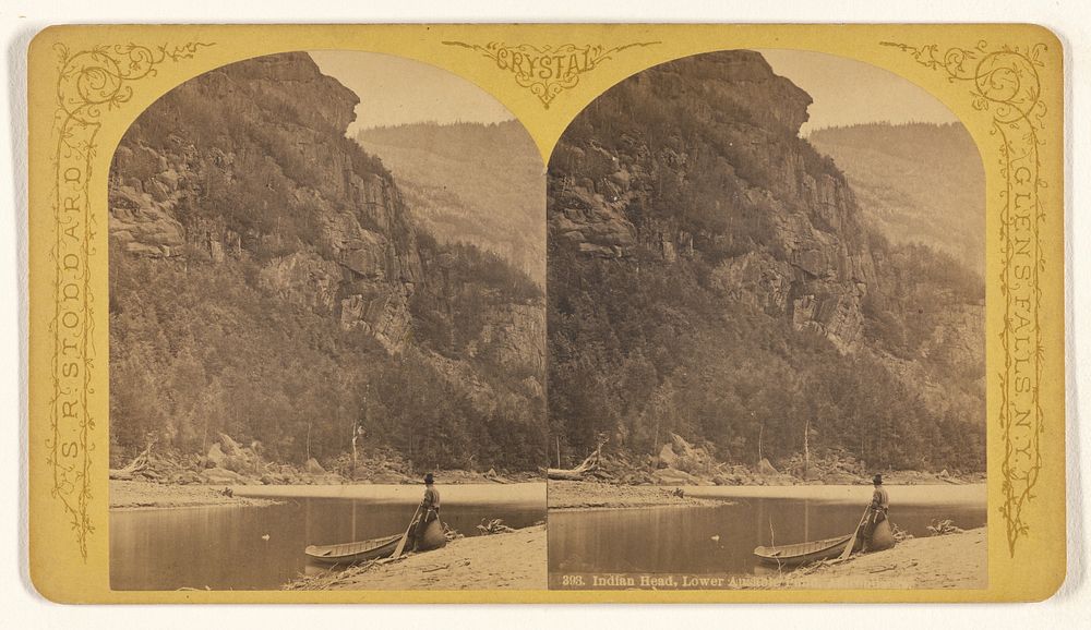 Indian Head, Lower Ausable Pond, Adirondacks. by S R Stoddard