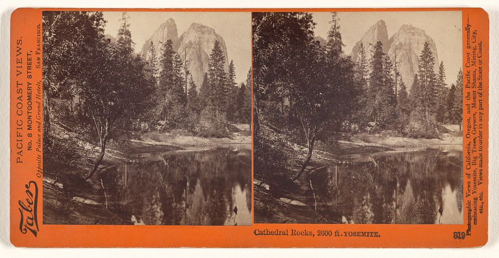 Cathedral Rocks, 2600 ft. Yosemite. by Carleton Watkins and I W Taber