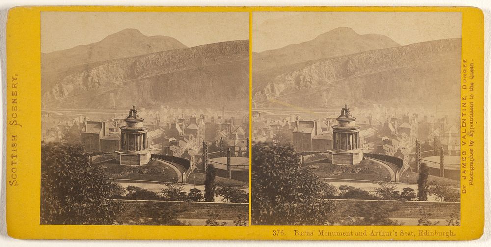Burns' Mountain and Arthur's Seat, Edinburgh. by James Valentine