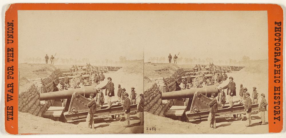 Fort Brady near the James River, Va. Garrisoned by Battery "C," First Connecticut Heavy Artillery... by Mathew B Brady and…