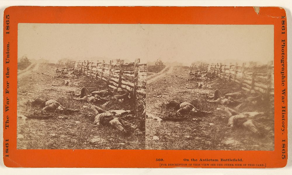 On the Antietam Battlefield. by Mathew B Brady and Taylor and Huntington