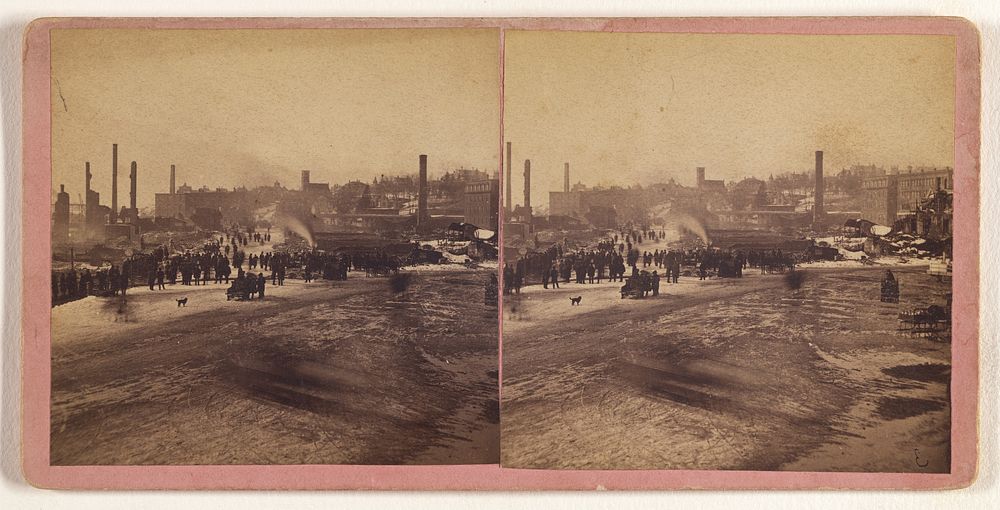 View of the Ruins of the Great Conflagration at Haverhill, Mass., Feb. 17 & 18, 1882. by P W Tennant