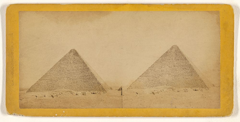 Pyramid of Cheops, Egypt. by George W Thorne