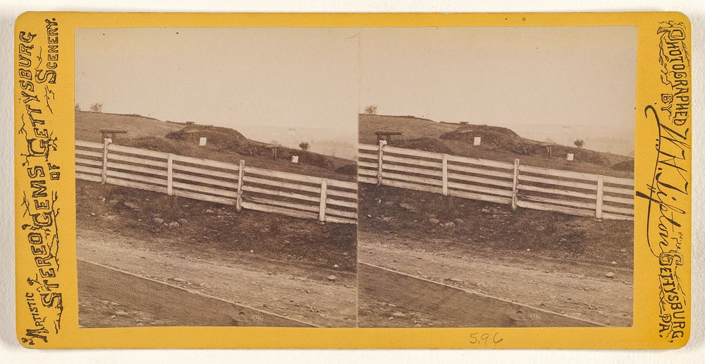 View of battlefield at Gettysburg, Pa. by William H Tipton
