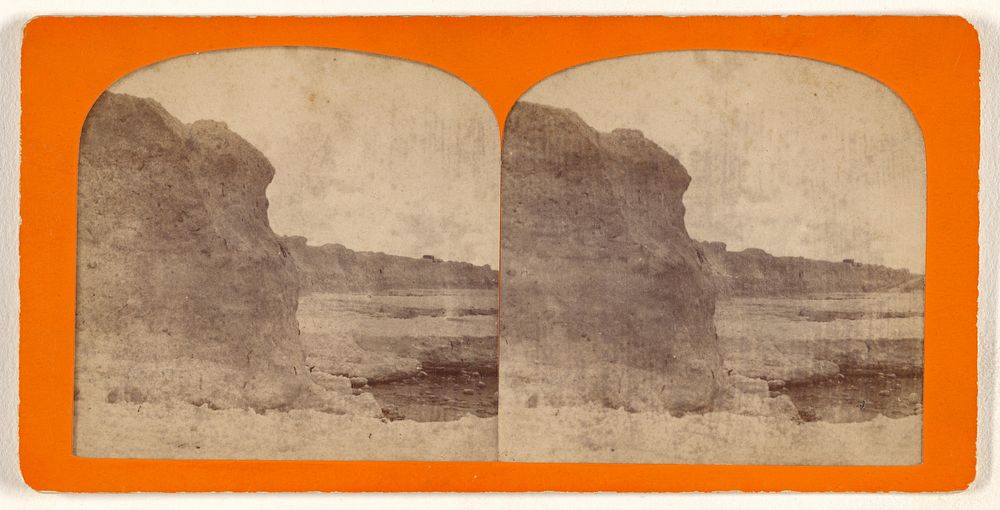 Great Ice Wall, Nantasket Beach, Mass., Winter of 1875. by G W Tirrell 2nd