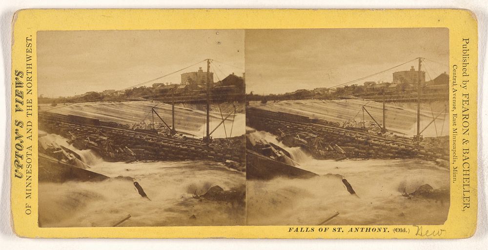 Falls of St. Anthony. (Old.) by Benjamin Franklin Upton