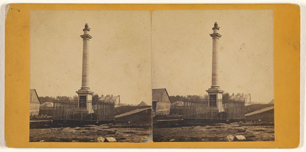 Wolfe's Monument, Erected Where He Fell, On The Plains of Abraham. by L P Vallée