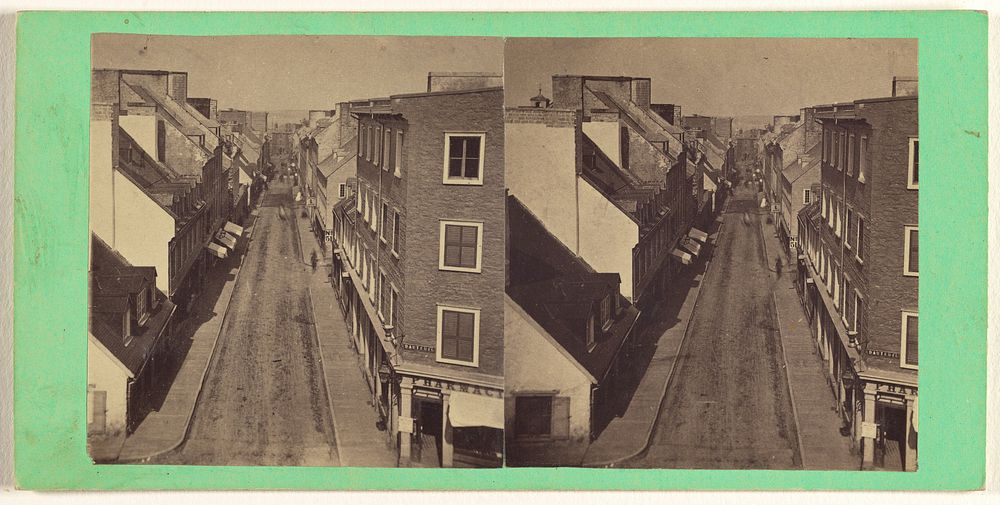 St. John Street, View from the Top of St. John's Gate (within). by L P Vallée