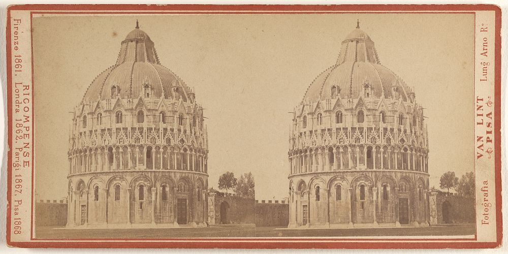 The Baptistery, Pisa, Italy by Enrico Van Lint