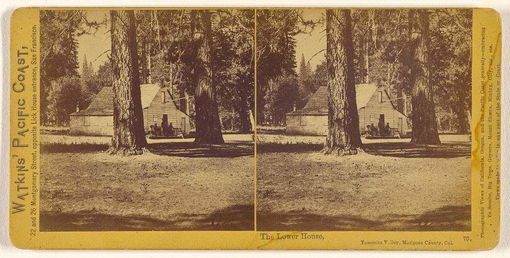 The Lower House, Yosemite Valley, Mariposa County, Cal. by Carleton Watkins
