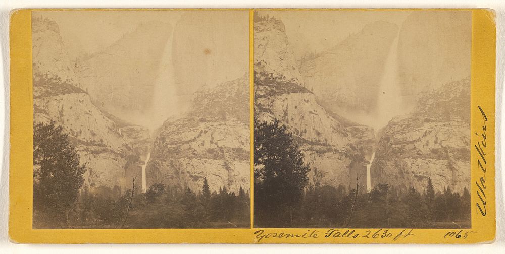 Yosemite Falls 2630 ft by Carleton Watkins