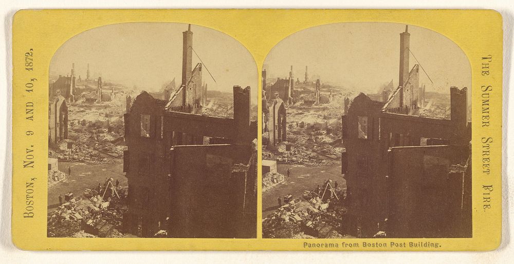 Panorama from Boston Post Building. [The Summer Street Fire. Boston, Nov. 9 and 10, 1872.]